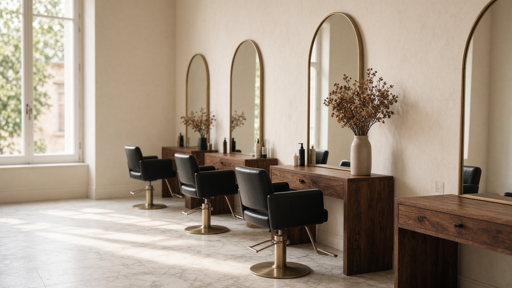 An upscale salon.
